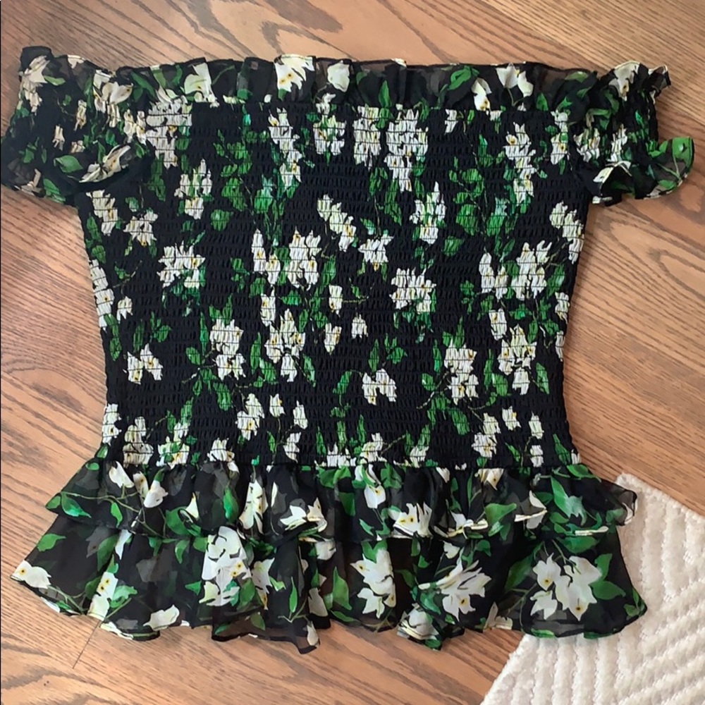 Caroline Constas floral hydra top
